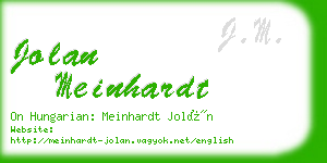 jolan meinhardt business card